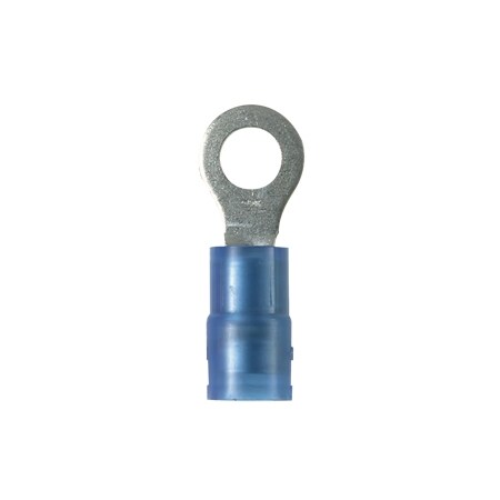 Panduit NYLON INSULATED RING TERMINAL16-14 AWG 1/4" STUD HOLE FUNNL, PK 100 PNF14-14R-C